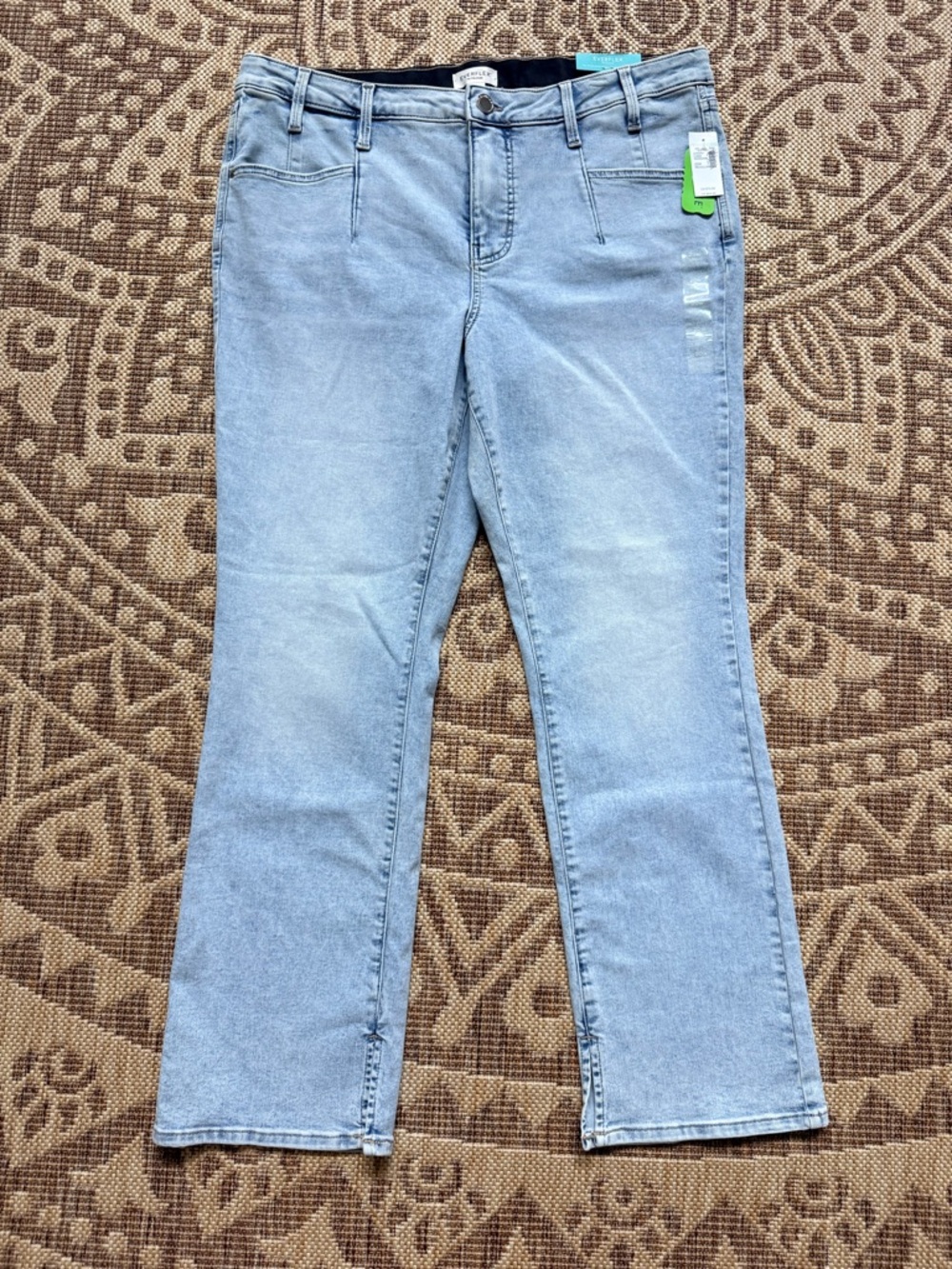 Everflex by Maurices Slim Boot Jeans Womens 20 W Light Wash High Rise Stretchy